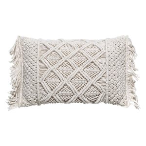 Poduszka dekoracyjna z frędzlami MACRAME, 30 x 50 cm 81179 Poduszka dekoracyjna z frędzlami MACRAME, 30 x 50 cm 81179