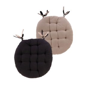 Poduszka dwukolorowa DUO 38cm czarna/beżowa 701435 Poduszka dwukolorowa DUO 38cm czarna/beżowa 701435