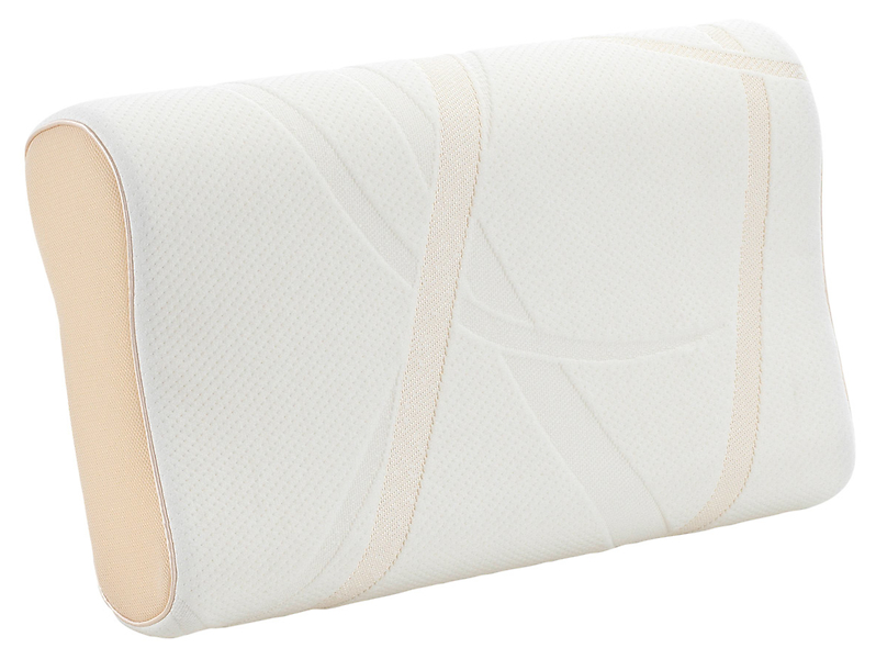 Poduszka ergonomiczna Bamboo 30x50 cm biało-beżowa 45920