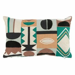 Poduszka malakite haftowana 30×50 cm zielona styl boho 699164 Poduszka malakite haftowana 30×50 cm zielona styl boho 699164