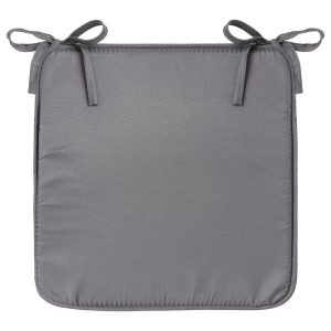 PODUSZKA NA KRZESŁO 39×39 cm szara ciemna wiązana DWUSTRONNA 430788 PODUSZKA NA KRZESŁO 39×39 cm szara ciemna wiązana DWUSTRONNA 430788