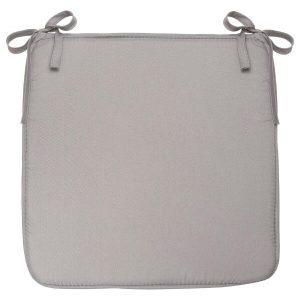 PODUSZKA NA KRZESŁO 39×39 cm szara wiązana DWUSTRONNA 430784 PODUSZKA NA KRZESŁO 39×39 cm szara wiązana DWUSTRONNA 430784