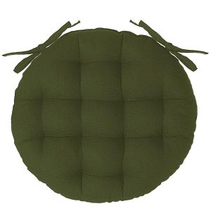 PODUSZKA NA KRZESŁO Anjali okrągła 38 cm BAWEŁNIANA khaki 430785 PODUSZKA NA KRZESŁO Anjali okrągła 38 cm BAWEŁNIANA khaki 430785