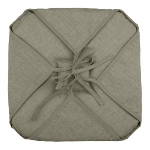 Poduszka na krzesło BEA 40×40 cm oliwkowa pikowana z wiązaniem 762840 Poduszka na krzesło BEA 40×40 cm oliwkowa pikowana z wiązaniem 762840