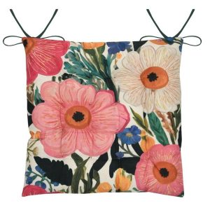 Poduszka na krzesło BETTY 38×38 cm wzór kolorowe kwiaty 807100 Poduszka na krzesło BETTY 38×38 cm wzór kolorowe kwiaty 807100