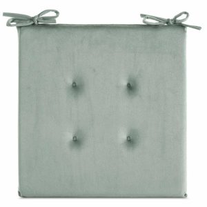 Poduszka na krzesło gaja 40×40 szałwiowa welwetowa 701453 Poduszka na krzesło gaja 40×40 szałwiowa welwetowa 701453