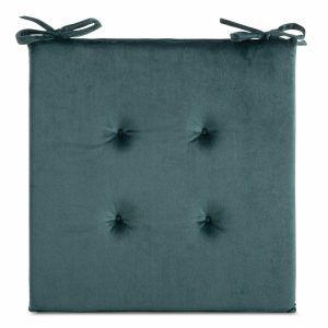 Poduszka na krzesło gaja welwet niebieski 40×40 cm 701434 Poduszka na krzesło gaja welwet niebieski 40×40 cm 701434