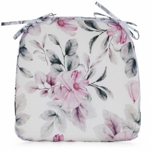 Poduszka na krzesło GARDEN wodoodporna 40×38 cm wzór roślinny z troczkami 1024571 Poduszka na krzesło GARDEN wodoodporna 40×38 cm wzór roślinny z troczkami 1024571