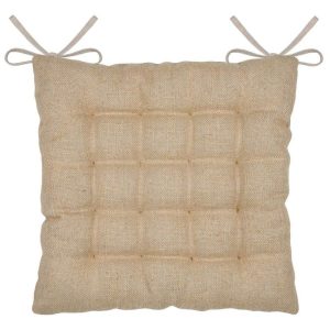 Poduszka na krzesło JOSEPHA beżowy juta 38×38 cm 925433 Poduszka na krzesło JOSEPHA beżowy juta 38×38 cm 925433