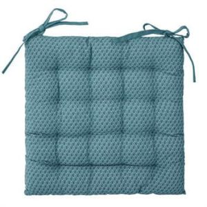 PODUSZKA NA KRZESŁO kwadratowa 38cm niebieska z bawełny 76349 PODUSZKA NA KRZESŁO kwadratowa 38cm niebieska z bawełny 76349