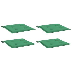 Poduszka na krzesło Zielony 40 x 40 x 4 cm Tkanina vidaXL 1091535 Poduszka na krzesło Zielony 40 x 40 x 4 cm Tkanina vidaXL 1091535