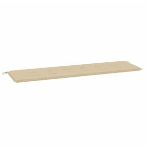 Poduszka na ławkę Beż 180 x 50 x 3 cm Tkanina vidaXL 439922 Poduszka na ławkę Beż 180 x 50 x 3 cm Tkanina vidaXL 439922