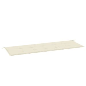 Poduszka na ławkę Kremowy 150 x 50 x 3 cm Tkanina vidaXL 440039 Poduszka na ławkę Kremowy 150 x 50 x 3 cm Tkanina vidaXL 440039