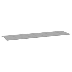 Poduszka na ławkę Szary 200 x 50 x 3 cm Tkanina vidaXL 440171 Poduszka na ławkę Szary 200 x 50 x 3 cm Tkanina vidaXL 440171