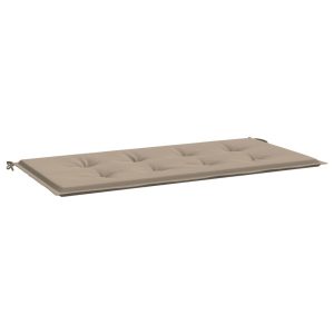 Poduszka na ławkę Taupe 100 x 50 x 3 cm Tkanina vidaXL 440078 Poduszka na ławkę Taupe 100 x 50 x 3 cm Tkanina vidaXL 440078