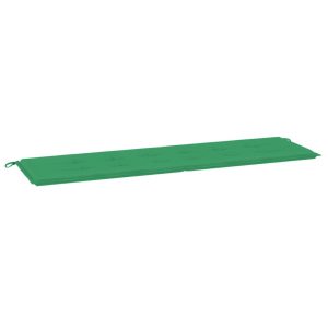 Poduszka na ławkę Zielony 180 x 50 x 3 cm Tkanina vidaXL 440053 Poduszka na ławkę Zielony 180 x 50 x 3 cm Tkanina vidaXL 440053