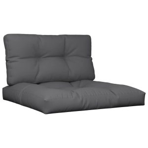 Poduszka na paletę Antracyt 80 x 80 x 12 cm Tkanina vidaXL 439894 Poduszka na paletę Antracyt 80 x 80 x 12 cm Tkanina vidaXL 439894