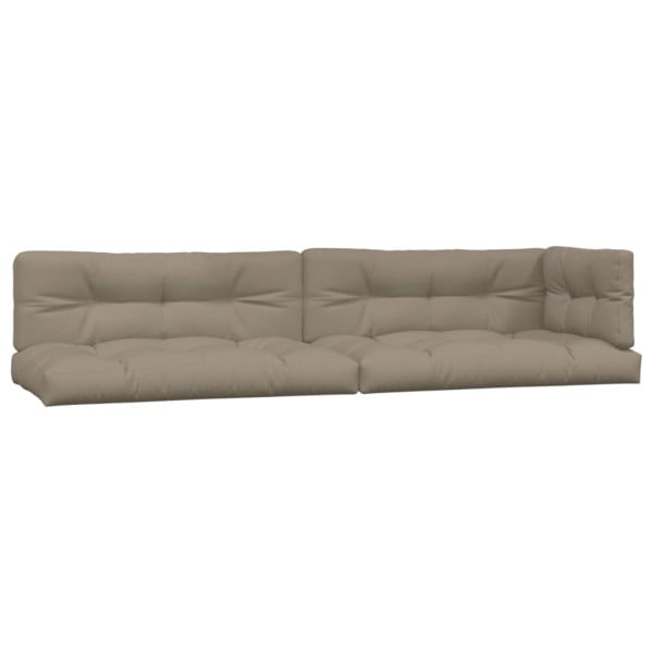 Poduszka na paletę Taupe Tkanina vidaXL 439867