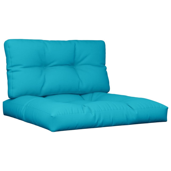 Poduszka na paletę turkusowy 80 x 80 x 12 cm Tkanina vidaXL 439898