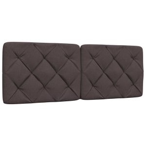 Poduszka na wezgłowie Brąz 120 cm Tkanina vidaXL 497379 Poduszka na wezgłowie Brąz 120 cm Tkanina vidaXL 497379