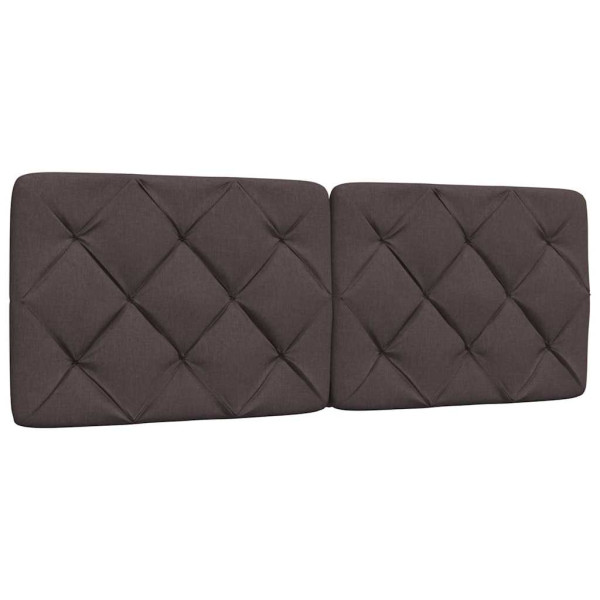 Poduszka na wezgłowie Brąz 120 cm Tkanina vidaXL 497379