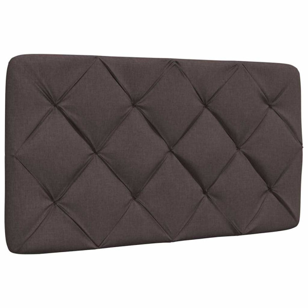 Poduszka na wezgłowie Brąz 90 cm Tkanina vidaXL 497472