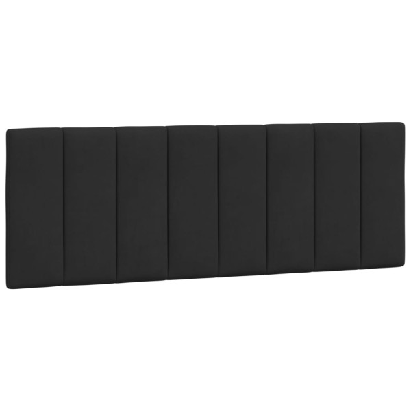 Poduszka na wezgłowie Czarny 120 cm Aksamit vidaXL 497283