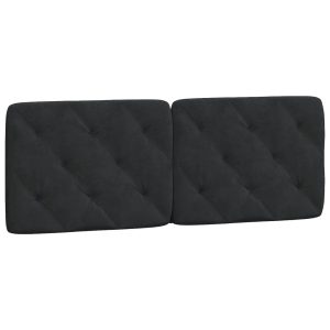 Poduszka na wezgłowie Czarny 120 cm Aksamit vidaXL 497178 Poduszka na wezgłowie Czarny 120 cm Aksamit vidaXL 497178