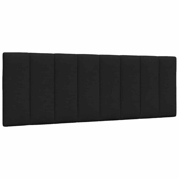 Poduszka na wezgłowie Czarny 140 cm Tkanina vidaXL 497198