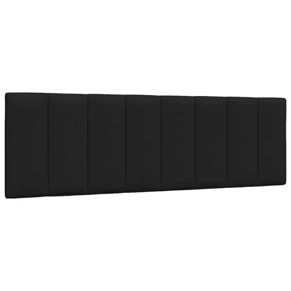Poduszka na wezgłowie Czarny 160 cm Tkanina vidaXL 497417
