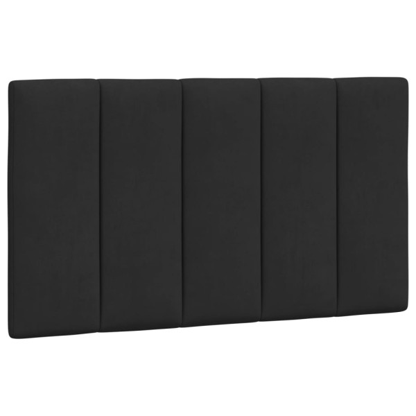 Poduszka na wezgłowie Czarny 80 cm Aksamit vidaXL 497599