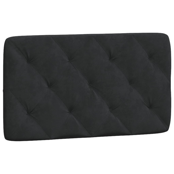 Poduszka na wezgłowie Czarny 80 cm Aksamit vidaXL 497061