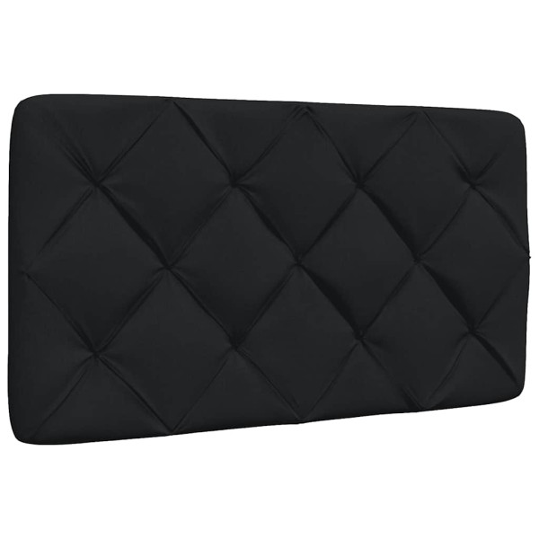 Poduszka na wezgłowie Czarny 80 cm Tkanina vidaXL 497453