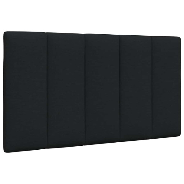 Poduszka na wezgłowie Czarny 80 cm Tkanina vidaXL 497224