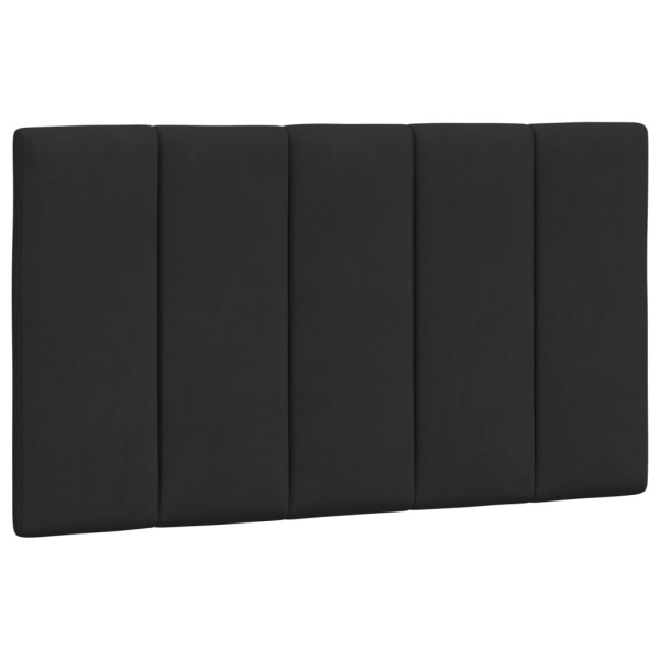 Poduszka na wezgłowie Czarny 90 cm Aksamit vidaXL 497204