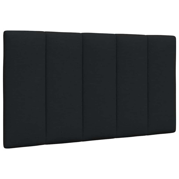 Poduszka na wezgłowie Czarny 90 cm Tkanina vidaXL 497100