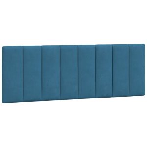 Poduszka na wezgłowie Niebieski 120 cm Aksamit vidaXL 497446 Poduszka na wezgłowie Niebieski 120 cm Aksamit vidaXL 497446