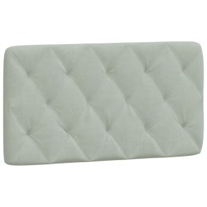 Poduszka na wezgłowie Szary 100 cm Aksamit vidaXL 497261 Poduszka na wezgłowie Szary 100 cm Aksamit vidaXL 497261