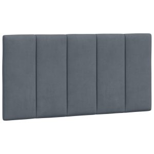 Poduszka na wezgłowie Szary 100 cm Aksamit vidaXL 497089 Poduszka na wezgłowie Szary 100 cm Aksamit vidaXL 497089