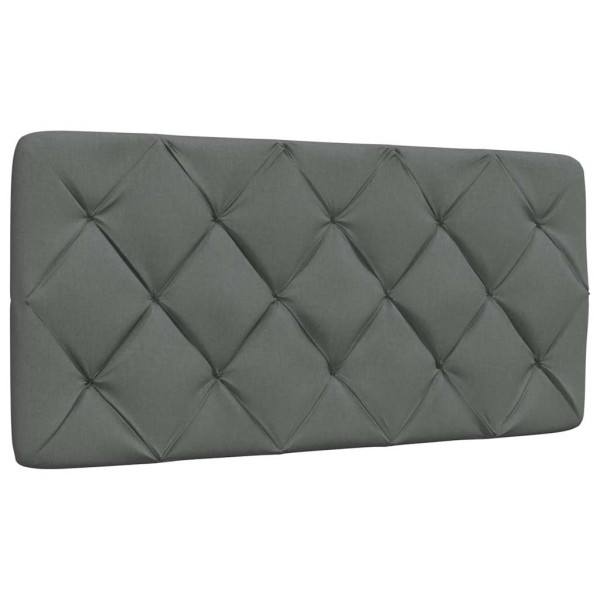 Poduszka na wezgłowie Szary 100 cm Tkanina vidaXL 497311