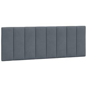 Poduszka na wezgłowie Szary 120 cm Aksamit vidaXL 497496 Poduszka na wezgłowie Szary 120 cm Aksamit vidaXL 497496