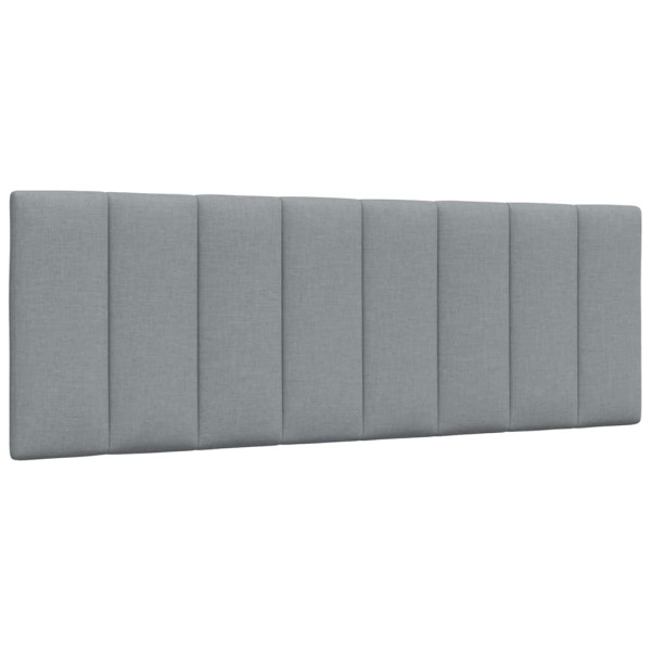 Poduszka na wezgłowie Szary 120 cm Tkanina vidaXL 497605