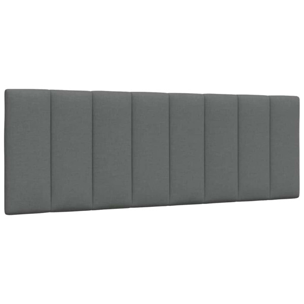 Poduszka na wezgłowie Szary 120 cm Tkanina vidaXL 497637
