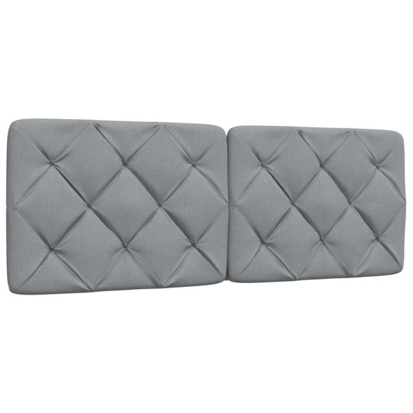 Poduszka na wezgłowie Szary 120 cm Tkanina vidaXL 497534