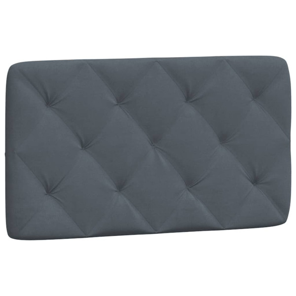 Poduszka na wezgłowie Szary 80 cm Aksamit vidaXL 497365