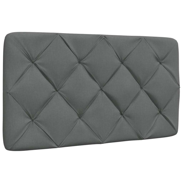 Poduszka na wezgłowie Szary 80 cm Tkanina vidaXL 497542