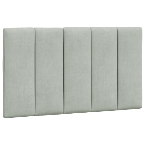 Poduszka na wezgłowie Szary 90 cm Aksamit vidaXL 497105