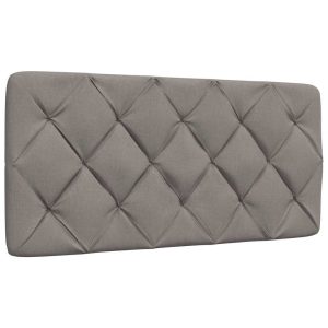 Poduszka na wezgłowie Taupe 100 cm Tkanina vidaXL 497617 Poduszka na wezgłowie Taupe 100 cm Tkanina vidaXL 497617