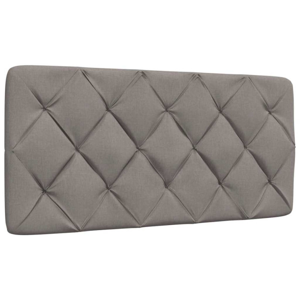 Poduszka na wezgłowie Taupe 100 cm Tkanina vidaXL 497617