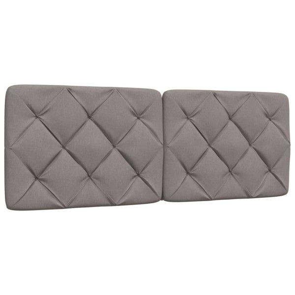 Poduszka na wezgłowie Taupe 120 cm Tkanina vidaXL 497450